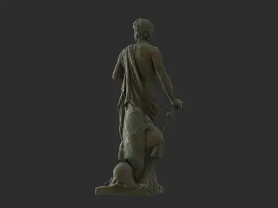 Roman Imperator - Bronze Low-poly 3D model
