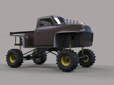 Dirt dragster 3D model