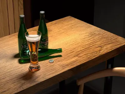 Bar Equipment 3D model Free 3D model