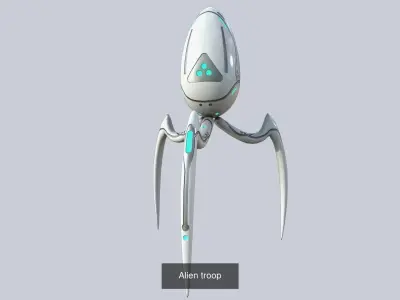Alien troop collection 3D Model Pack