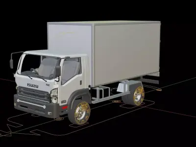Isuzu FVZ Cargo Truck 3D model