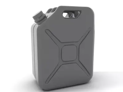 Sleek Black Jerrycan model pack Low-poly 3D model
