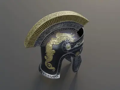 Roman helmet Low-poly 3D model purchase