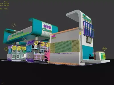 Exhibition - Area - 7X15-3DMAX2009-047 3D model