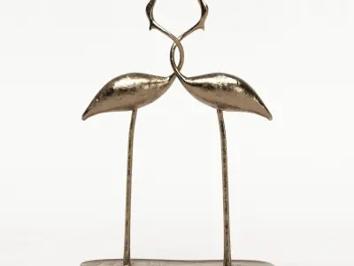 Cranes Decor Set Low-poly 3D model