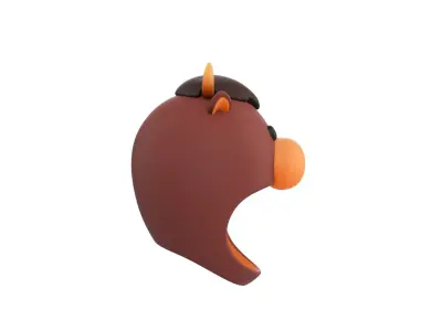 Prop067 Bull Hat 3D model
