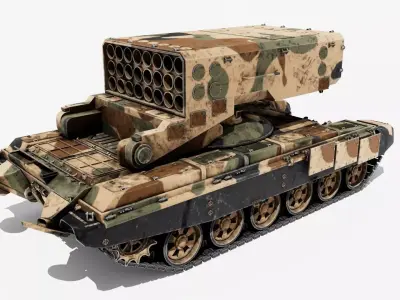 TOS-1A Solntsepiok 3D model