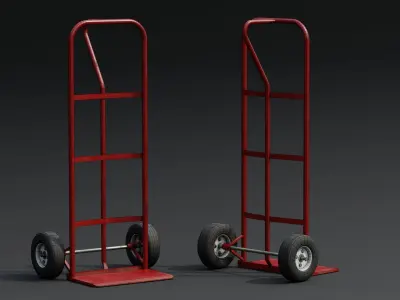 Hand Truck Low-poly 3D model buy