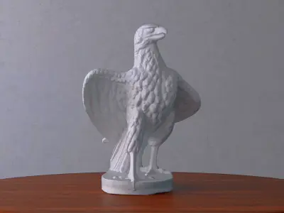 Eagle Marble Statue 3D model