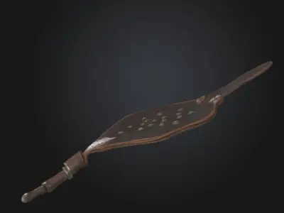 Antique Fireplace Bellows 3D Model  3D model
