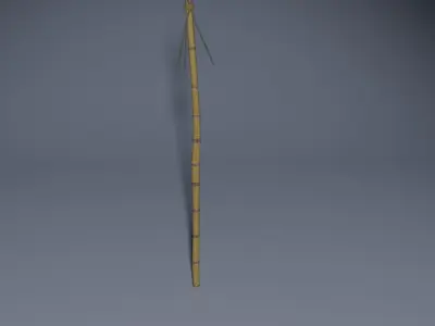 Bamboo runcing - wooden spear model Low-poly 3D model