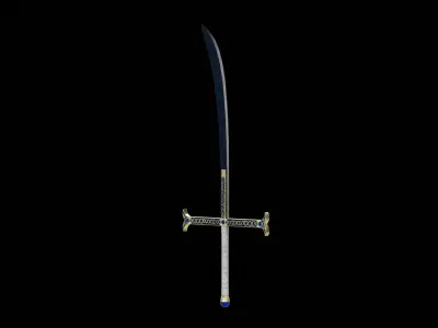 Dracule Mihawk Blade Low-poly 3D model