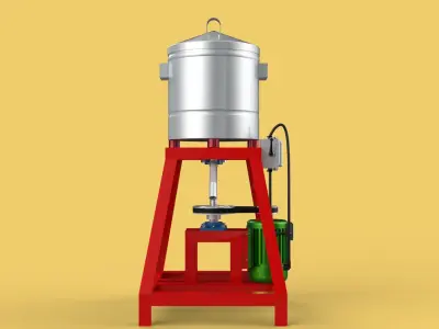 SPINNER MACHINE DEHYDRATOR DRAINER FILTER FOOD CENTRIFUGAL DRYER 3D model