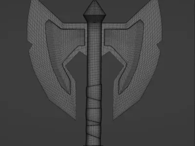Old Axe Battle 3D model