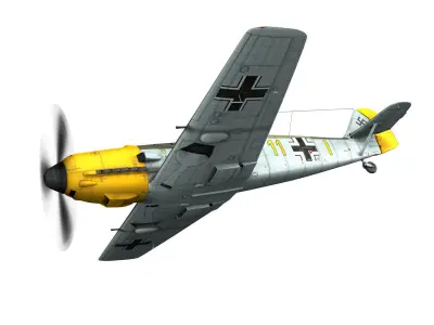 Messerschmitt - BF-109 E - Yellow 11 3D model