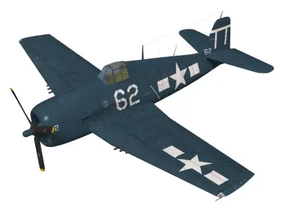 Grumman F6F Hellcat 3D model get