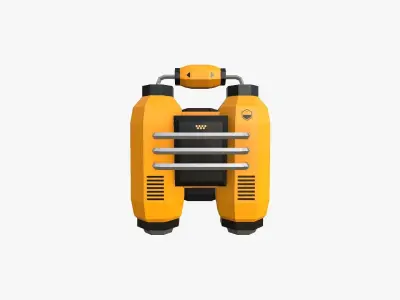 Jetpack Low Poly D01 - SciFi Character Design Low-poly 3D model