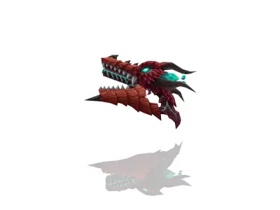 Dragon Gun Low-poly 3D model