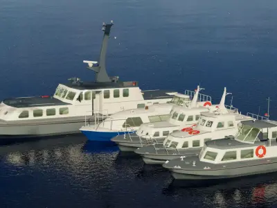 JMSDF 5Traffic boat 3D model