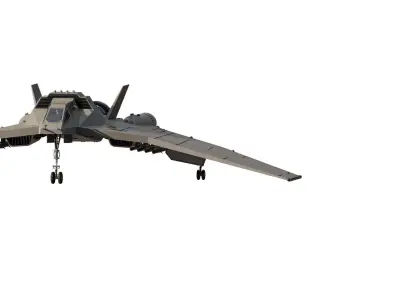 Fictional space fighter 3D model