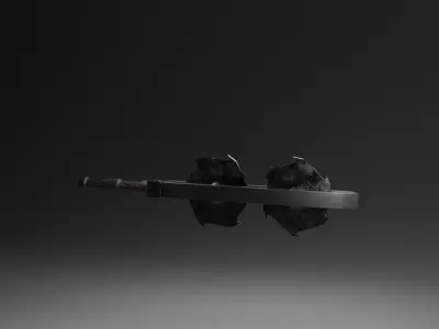 zombie apocalypse style sword Low-poly 3D model