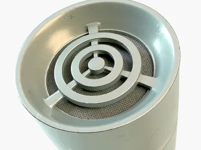 Vintage Japanese Desk Microphone 3D model