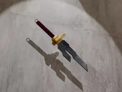 Toji Inverted Spear of Heaven game-ready low-poly Low-poly 3D model