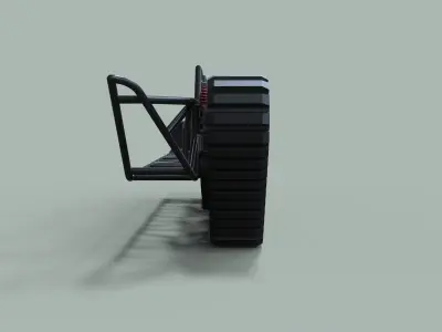 Track suspension 3D model