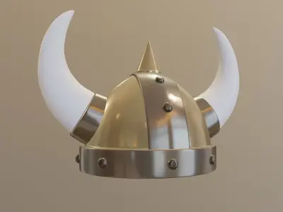 Viking Helmet 3D model 5