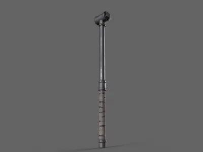 PBR Pipe Weapon V2d Low-poly 3D model