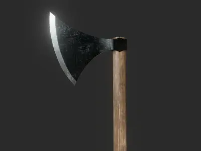 Viking Dane Axe Low-poly 3D model