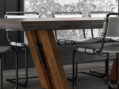 Dining room cocorepublic 3D model