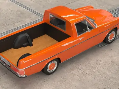 1972 model Mercedes Benz 220 D Pickup 3D model