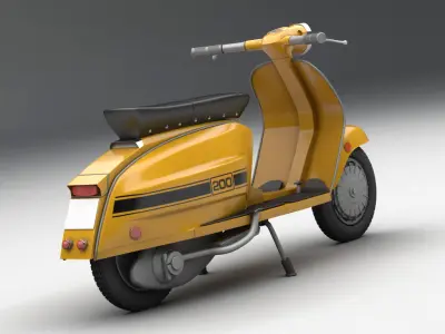 Lambretta jet 200 3D model from CGTrader