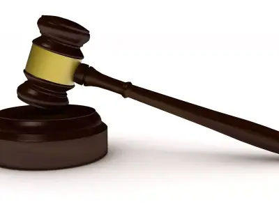 legal gavel set 3D model