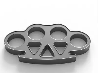 Brass Knuckles 3D model buy