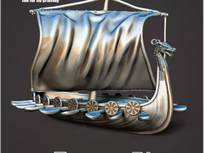 Viking Drakkar RoZ 3D print model