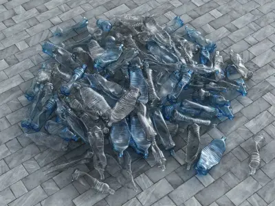 Trash Plastic Bottle 3D model purchase