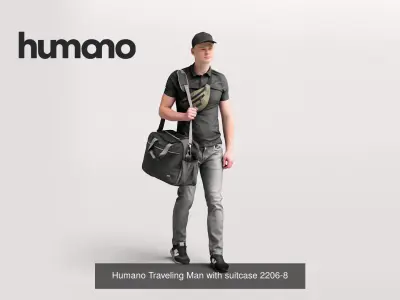 Humano 6-Pack - TRAVELING PEOPLE - 6x 3D models B