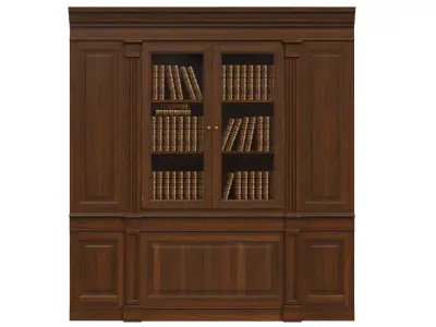 Built-in bookcase 1300 3D model