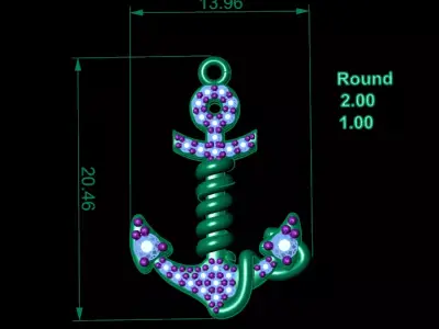anchor design 3D model