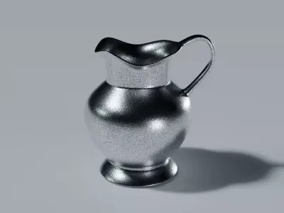 Vintage Metal Jug 3D model