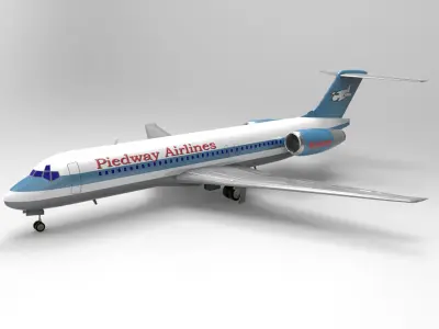 Airliner 717 3D model