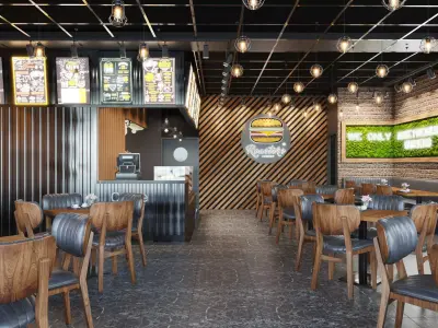 HAMBURGER SHOP 3D model