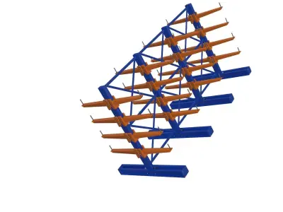  Cantilever Racking System 3D model