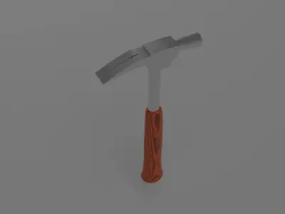Hammer Low-poly 3D model 27