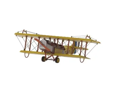1918 Curtiss JN-4 Model Plane 3D model