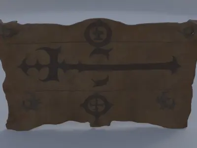 Faded Merchant Guild Charter 3D model