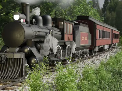 Train 3D Model 3D model purchase