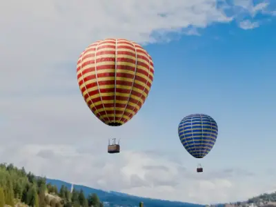 Hot Air Balloon 3D model by A-To-Go